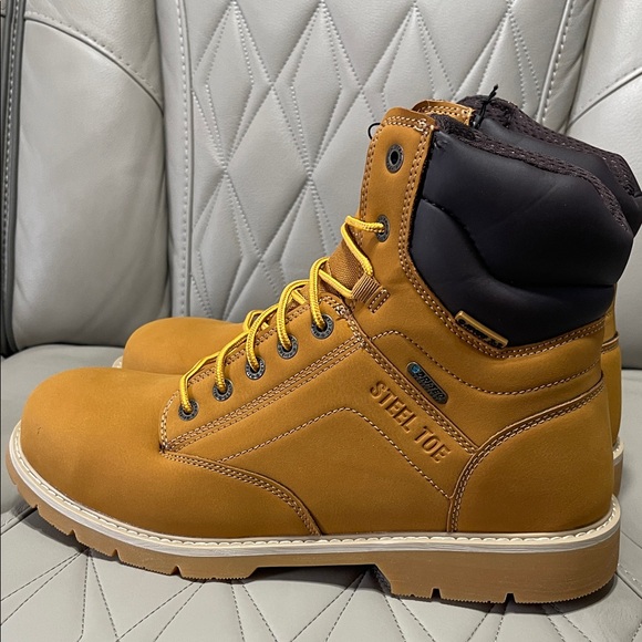 Hi-Tec Hard Toe 7in WKBT Work Boots in Tan - Picture 8 of 10